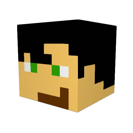 luigiroxs13 Minecraft avatar head, 3D render