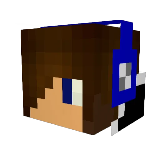 luigixDD Minecraft avatar head, 3D render