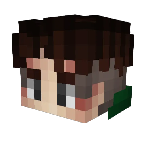 luiiisss__ Minecraft avatar head, 3D render