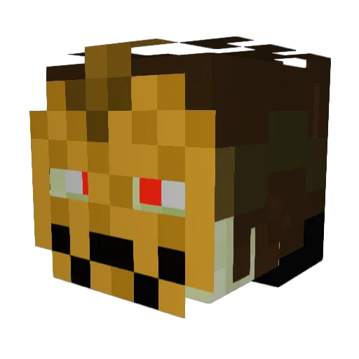 luiixl Minecraft avatar head, 3D render