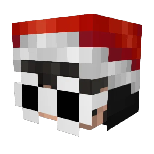 luiknoxk Minecraft avatar head, 3D render