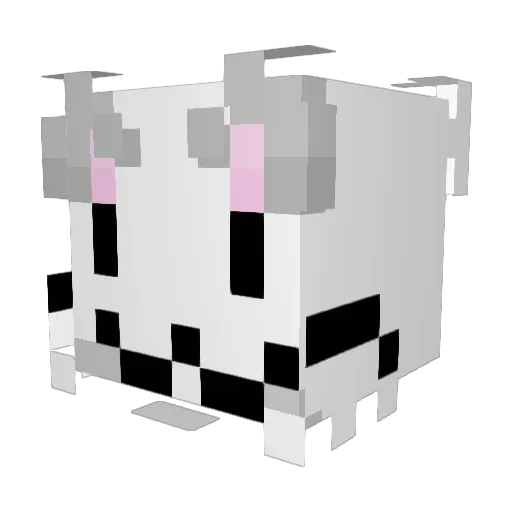 luinele Minecraft avatar head, 3D render