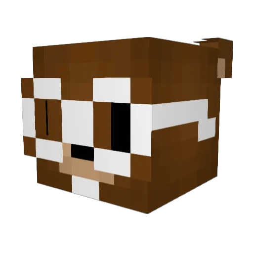 luis1026 Minecraft avatar head, 3D render