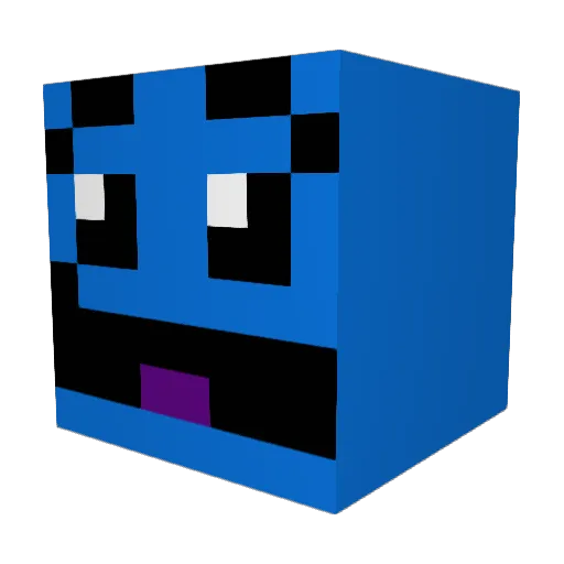luis2133 Minecraft avatar head, 3D render