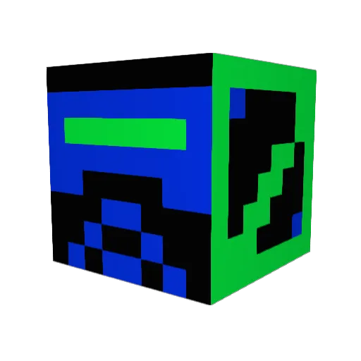 luis3500 Minecraft avatar head, 3D render