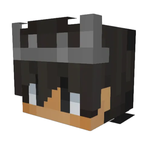 luis787 Minecraft avatar head, 3D render