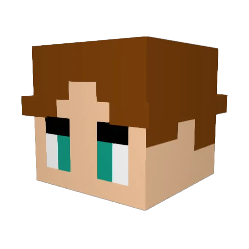 luis_mp3 Minecraft avatar head, 3D render