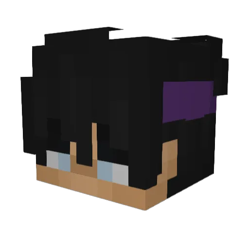 luisalmeida Minecraft avatar head, 3D render