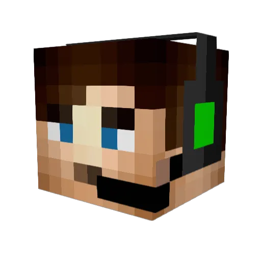 luisar988 Minecraft avatar head, 3D render