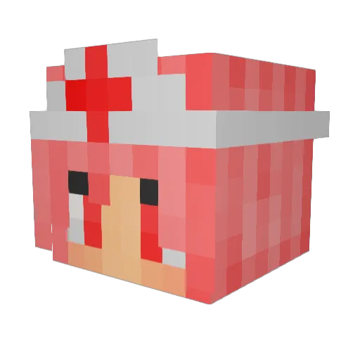 luisaviles Minecraft avatar head, 3D render