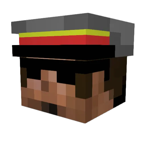 luiscolon1234 Minecraft avatar head, 3D render