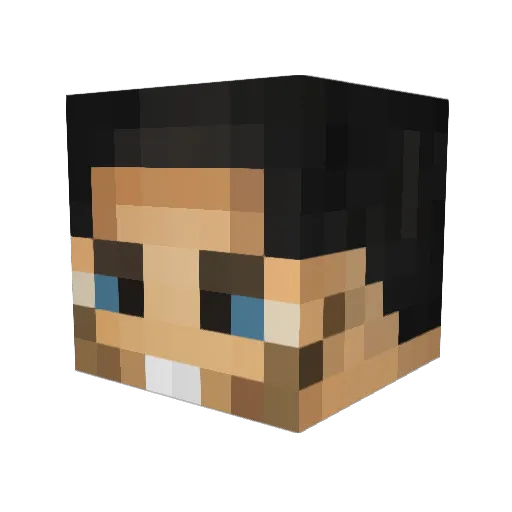 luisd2002 Minecraft avatar head, 3D render