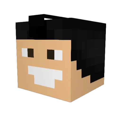 luisdelavega Minecraft avatar head, 3D render