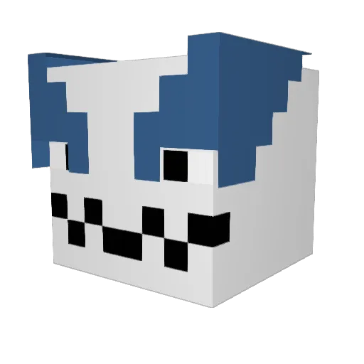 luisem2002 Minecraft avatar head, 3D render
