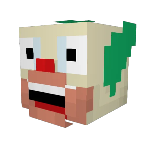 luisenri Minecraft avatar head, 3D render