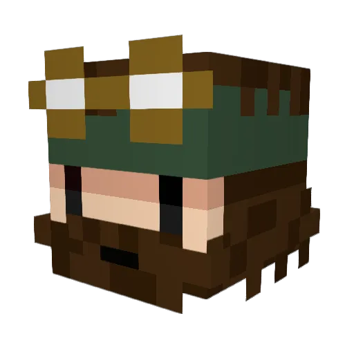 luisfe123 Minecraft avatar head, 3D render
