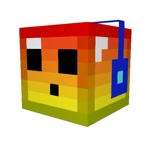 luisgeron Minecraft avatar head, 3D render