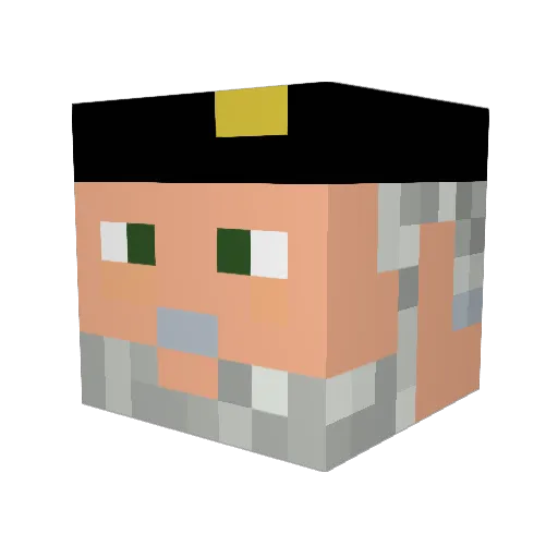 luisguillermo00f Minecraft avatar head, 3D render