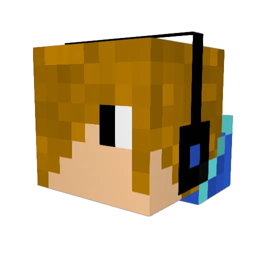 luisitojaimes Minecraft avatar head, 3D render