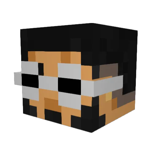 luisja_01 Minecraft avatar head, 3D render