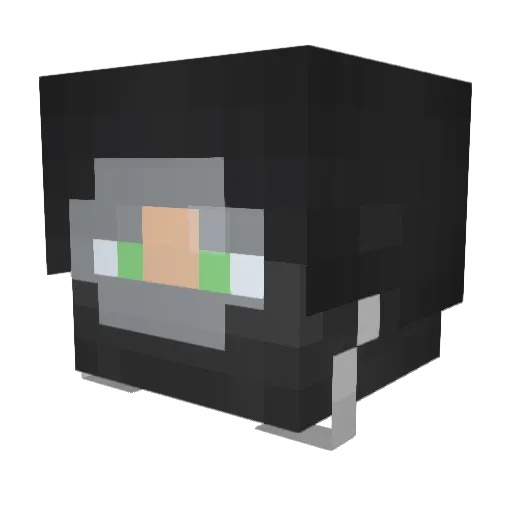 luisnic Minecraft avatar head, 3D render