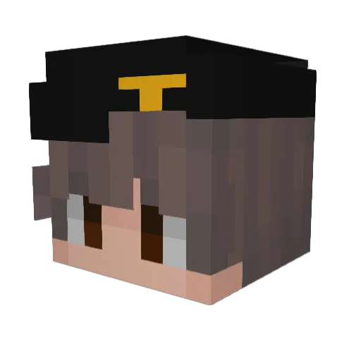 luisoplelo Minecraft avatar head, 3D render