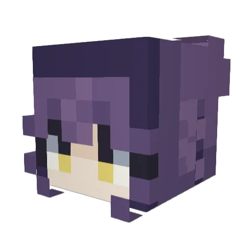 luisssGamer Minecraft avatar head, 3D render