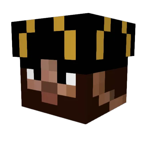 luistiger7 Minecraft avatar head, 3D render