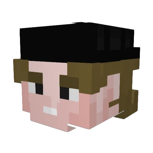 luitroper Minecraft avatar head, 3D render