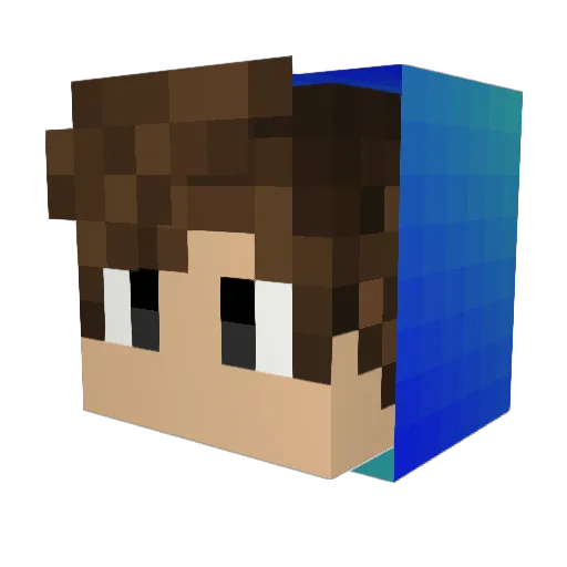 luiz_craft_br Minecraft avatar head, 3D render