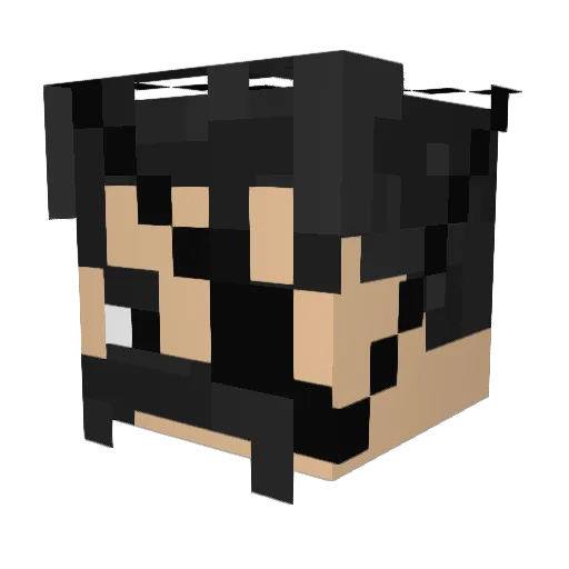 luizafonsoorign Minecraft avatar head, 3D render