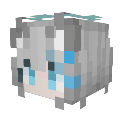 luizinn1 Minecraft avatar head, 3D render