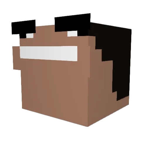 luizinz7 Minecraft avatar head, 3D render