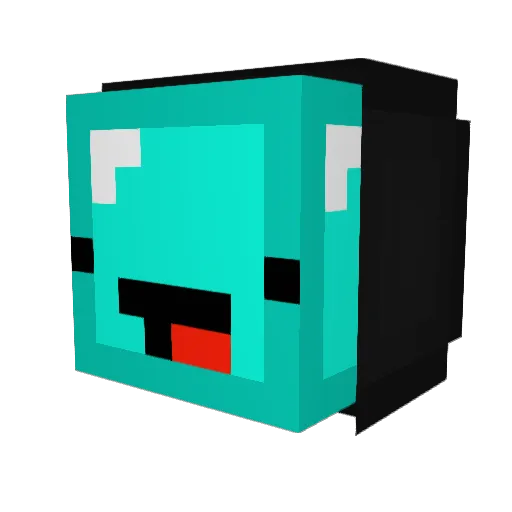 lujano Minecraft avatar head, 3D render