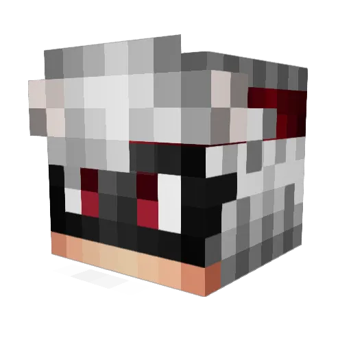 luji357 Minecraft avatar head, 3D render