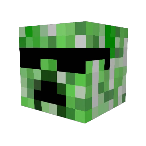 luk1407 Minecraft avatar head, 3D render
