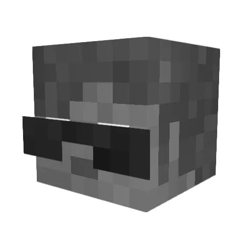 luk_games3433 Minecraft avatar head, 3D render