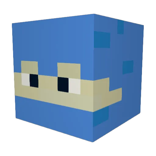 luka90876534 Minecraft avatar head, 3D render