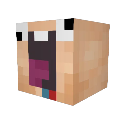 lukaHH1 Minecraft avatar head, 3D render