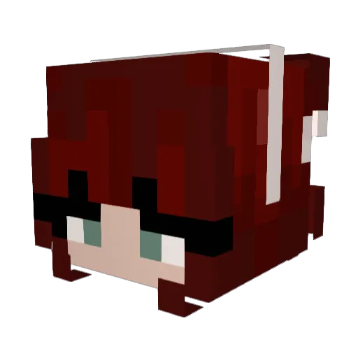 lukaaho Minecraft avatar head, 3D render