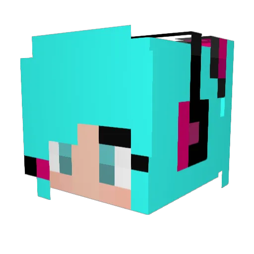 lukabarcot Minecraft avatar head, 3D render