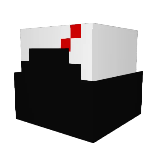 lukacou Minecraft avatar head, 3D render