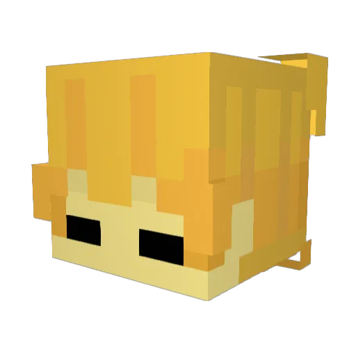lukaham Minecraft avatar head, 3D render