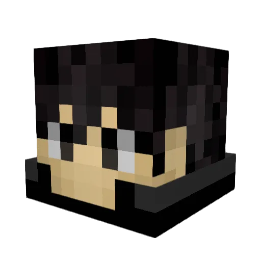 lukanabis Minecraft avatar head, 3D render