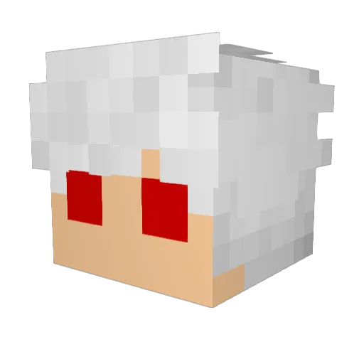 lukaodamassa Minecraft avatar head, 3D render