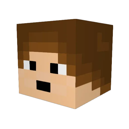 lukas33 Minecraft avatar head, 3D render