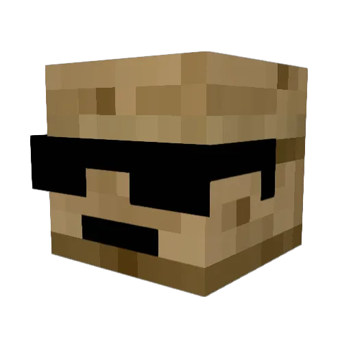 lukas_stn Minecraft avatar head, 3D render