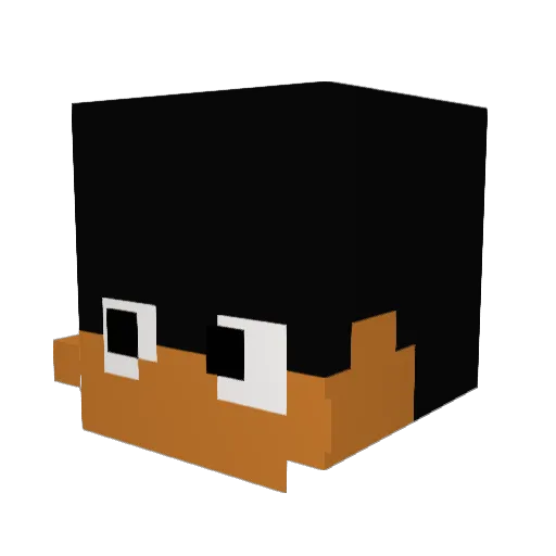 lukasapo Minecraft avatar head, 3D render