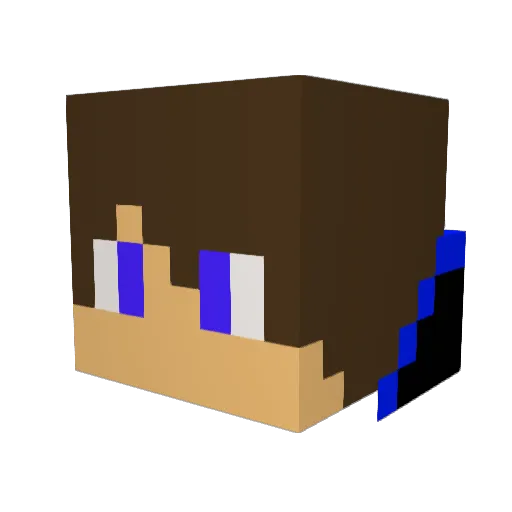 lukasluk7 Minecraft avatar head, 3D render