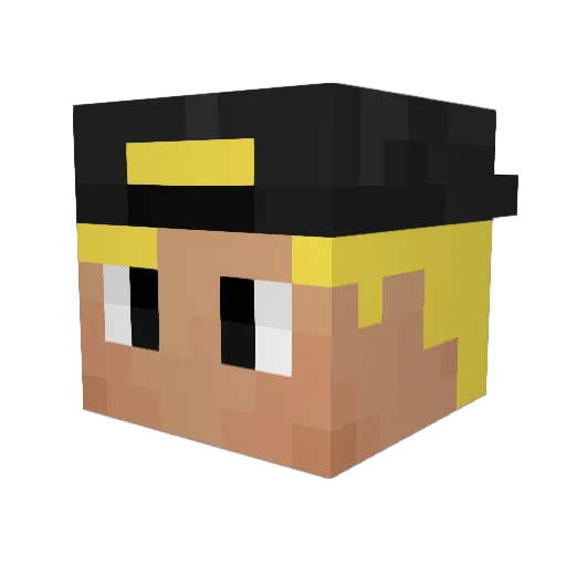 lukasrask Minecraft avatar head, 3D render